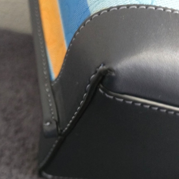 NWT COACH C4086 Mollie 25 Jacquard Stripe Crossbody Tote w/Large Wristlet - Picture 4 of 8